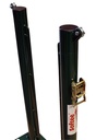 JUEGO DE 2 POSTES DE PÁDEL FIJOS Ø 80MM CON BASE PARA ATORNILLAR