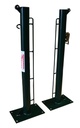 JUEGO DE 2 POSTES DE PÁDEL FIJOS Ø 80MM CON BASE PARA ATORNILLAR