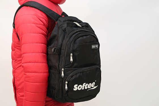 MOCHILA SOFTEE ENJOY (NEGRO, UNICA)