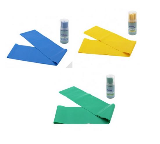 SET TRES BANDAS DE LATEX EN TUBO MEDIDA 1,5MTS