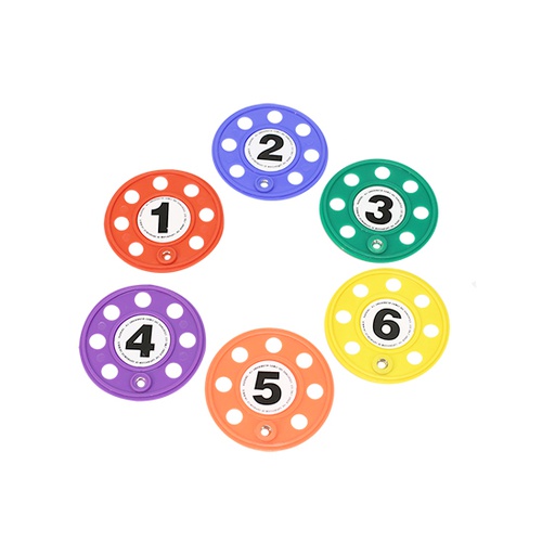 [0019101] JUEGO 6 DISCOS CON AGUJEROS